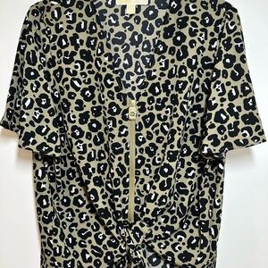 Michael Kors Relaxed Tie Front Blouse
